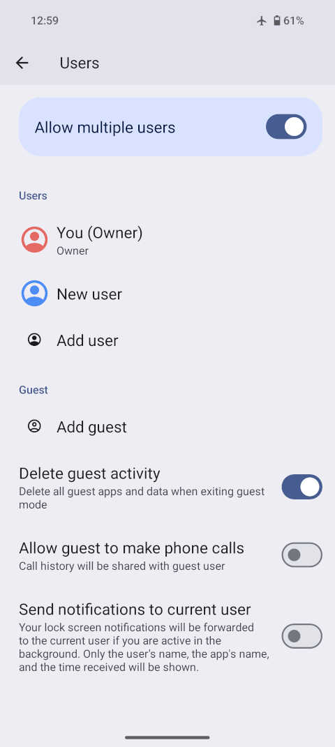 Device unlock settings