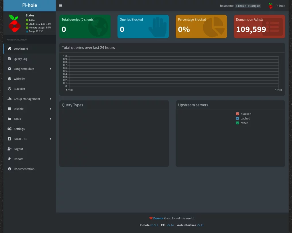 Dashboard AdLists Pi-hole